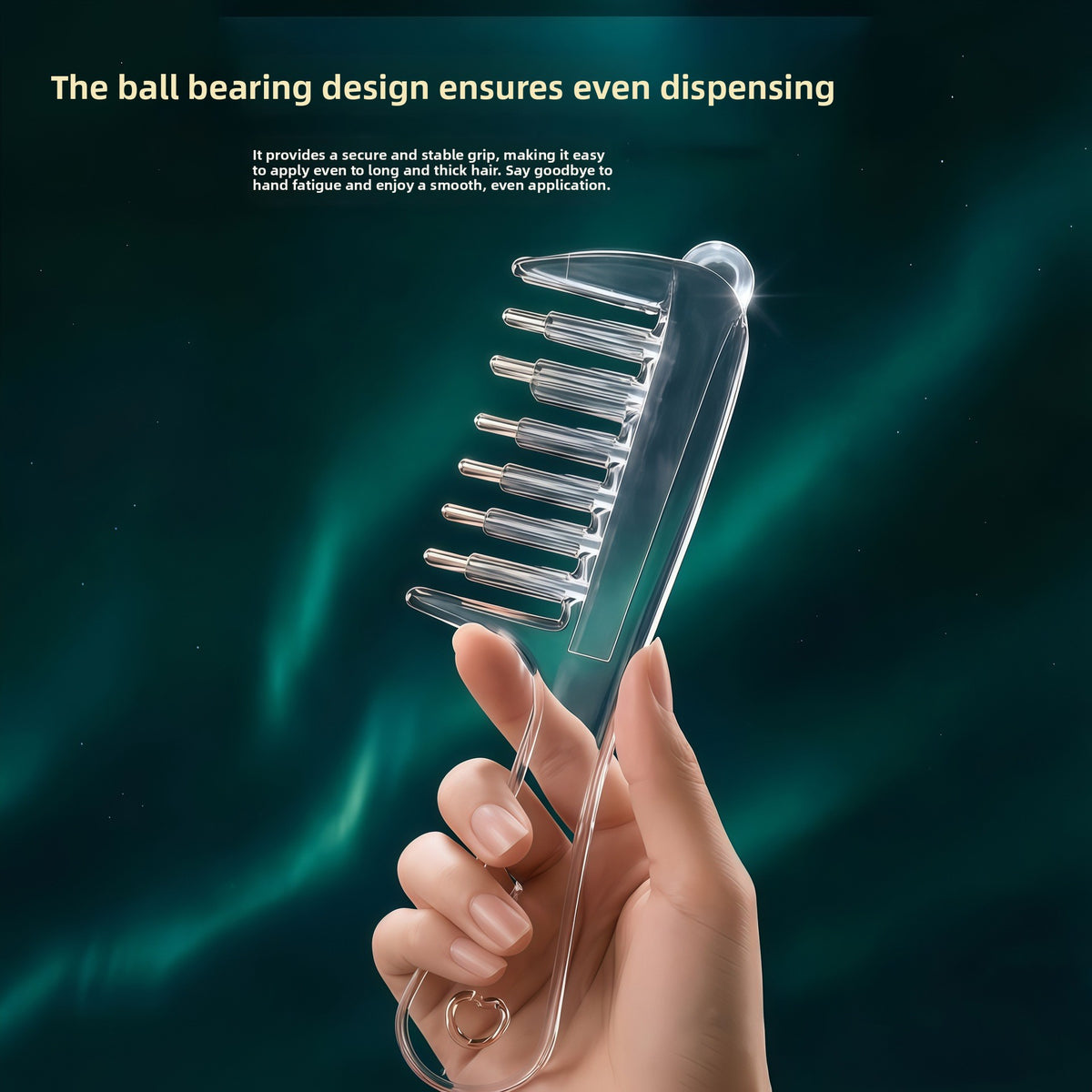 Red Light Electric Scalp Massager Comb with Essential Oil Applicator